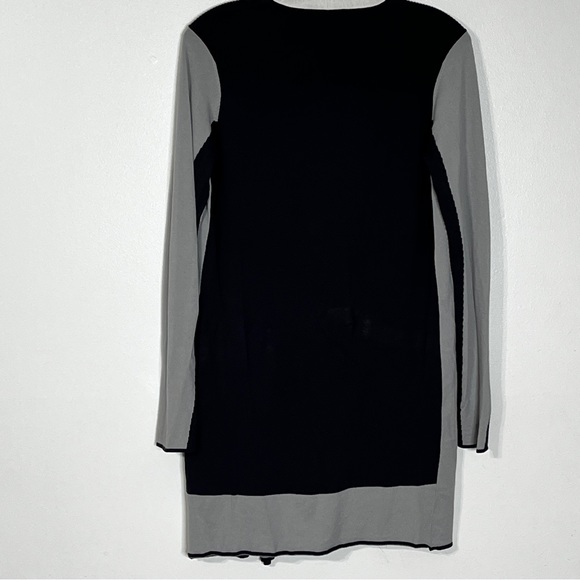 Diana Gallesi Gray White Open Front Cardigan - Picture 3 of 3